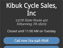 Tablet Screenshot of kibukcycle.com